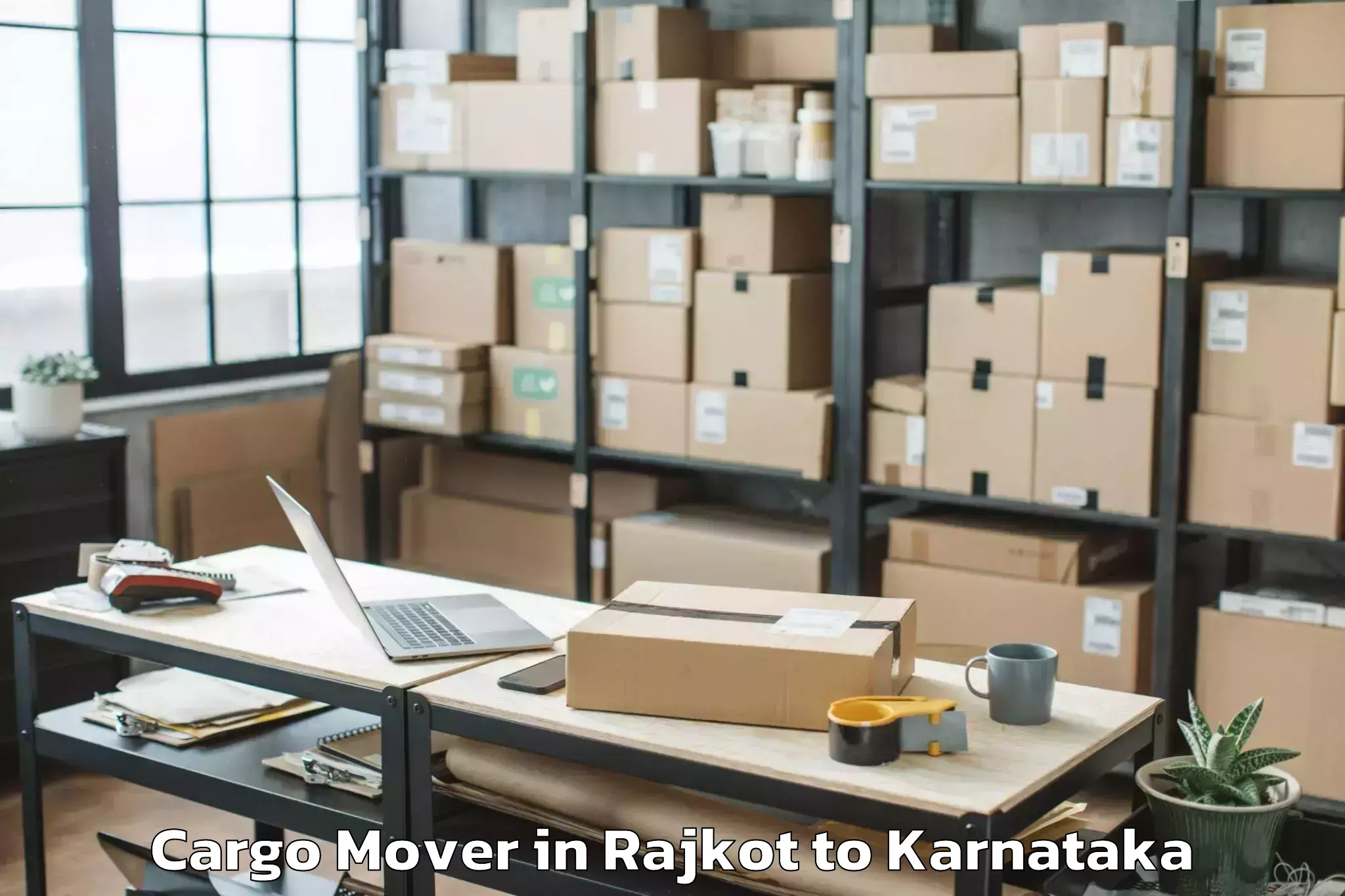 Professional Rajkot to Kushalnagar Cargo Mover